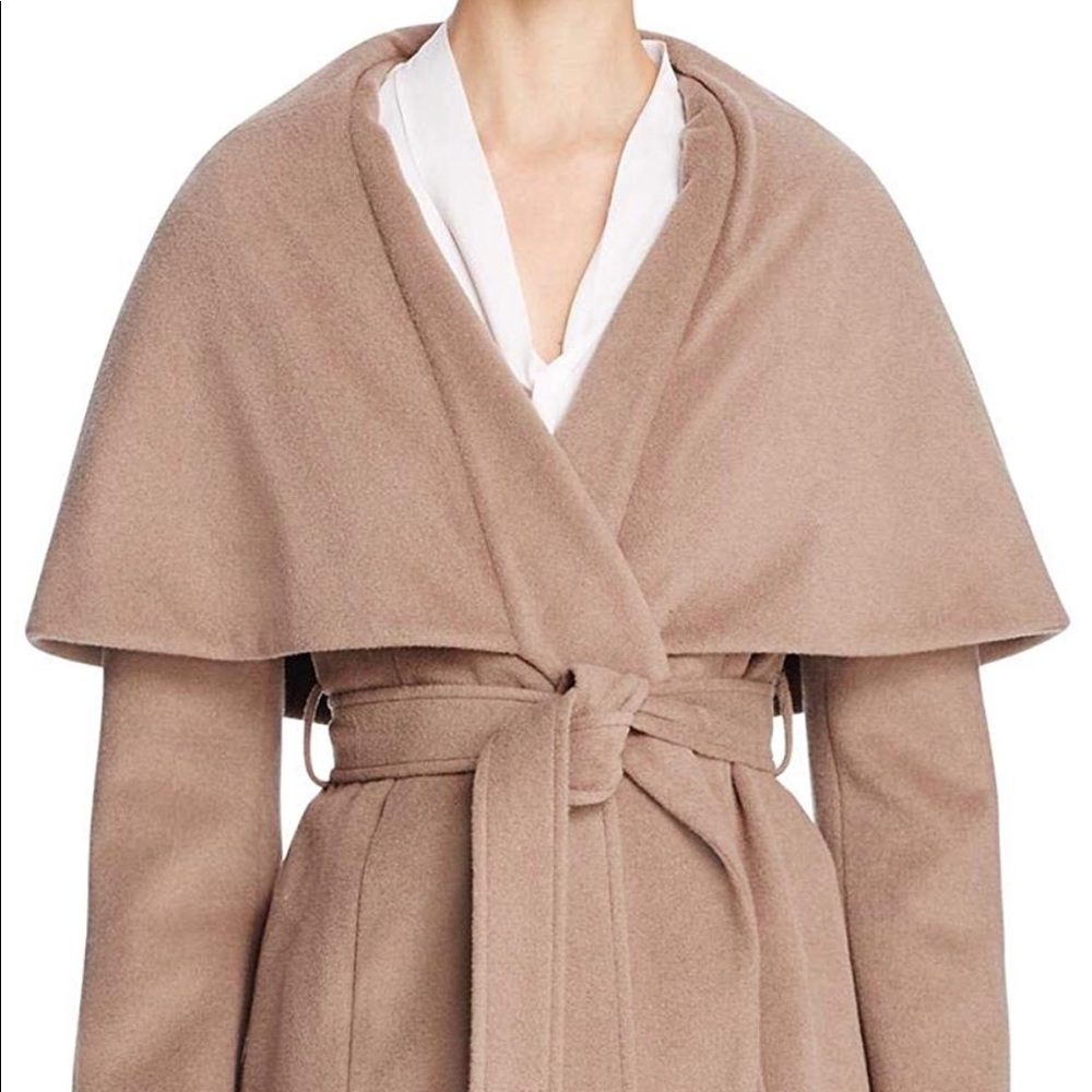 Tahari Marla belted wrap coat